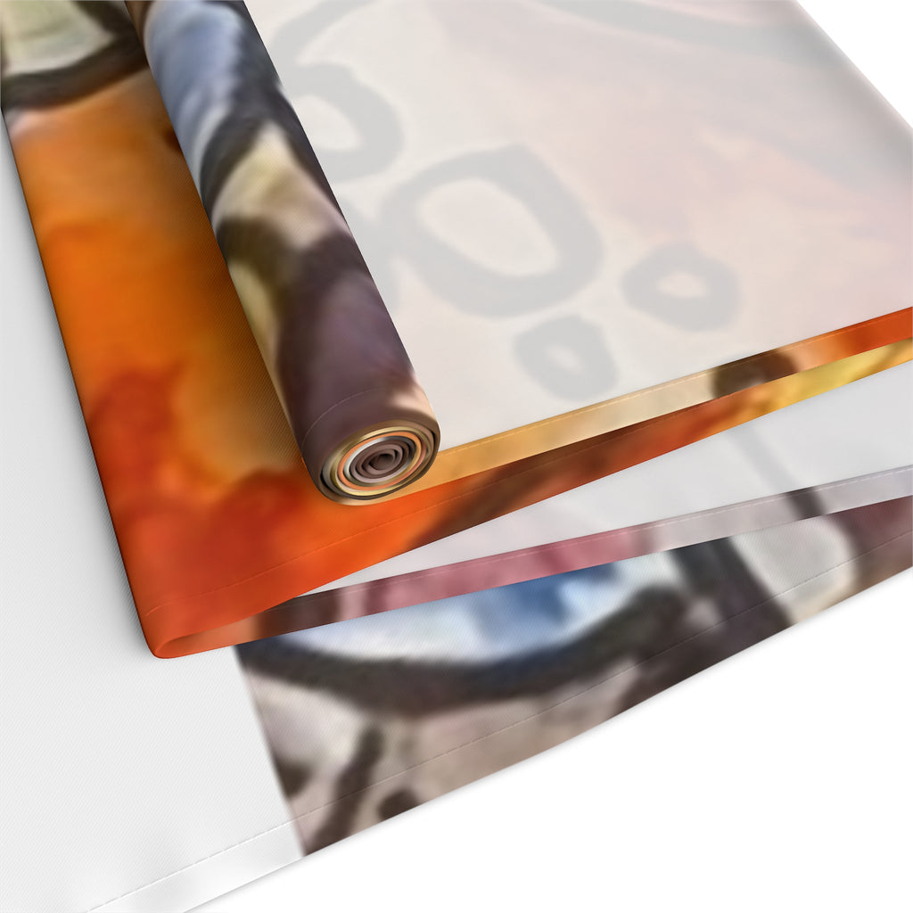 Fruity Citrus Watercolor Table Runner