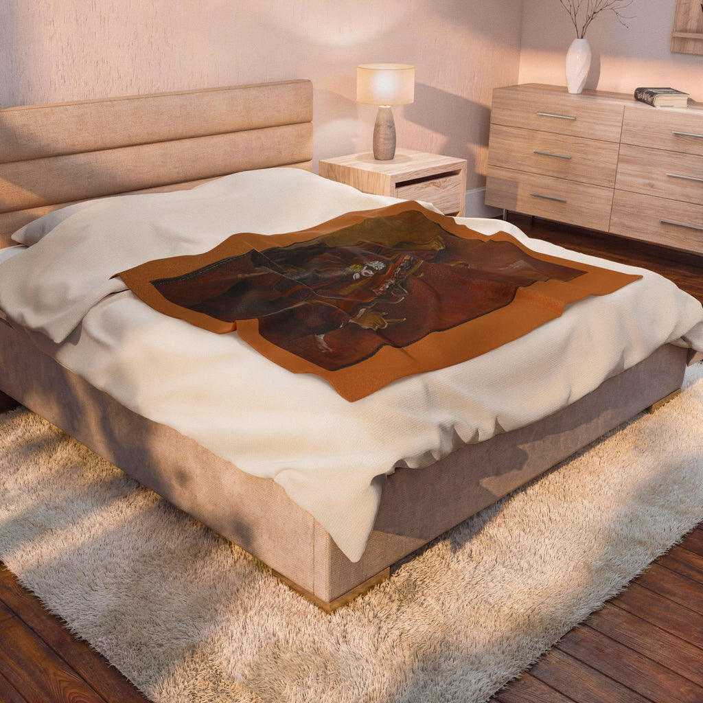 "Walk for Peace" Velveteen Plush Blanket
