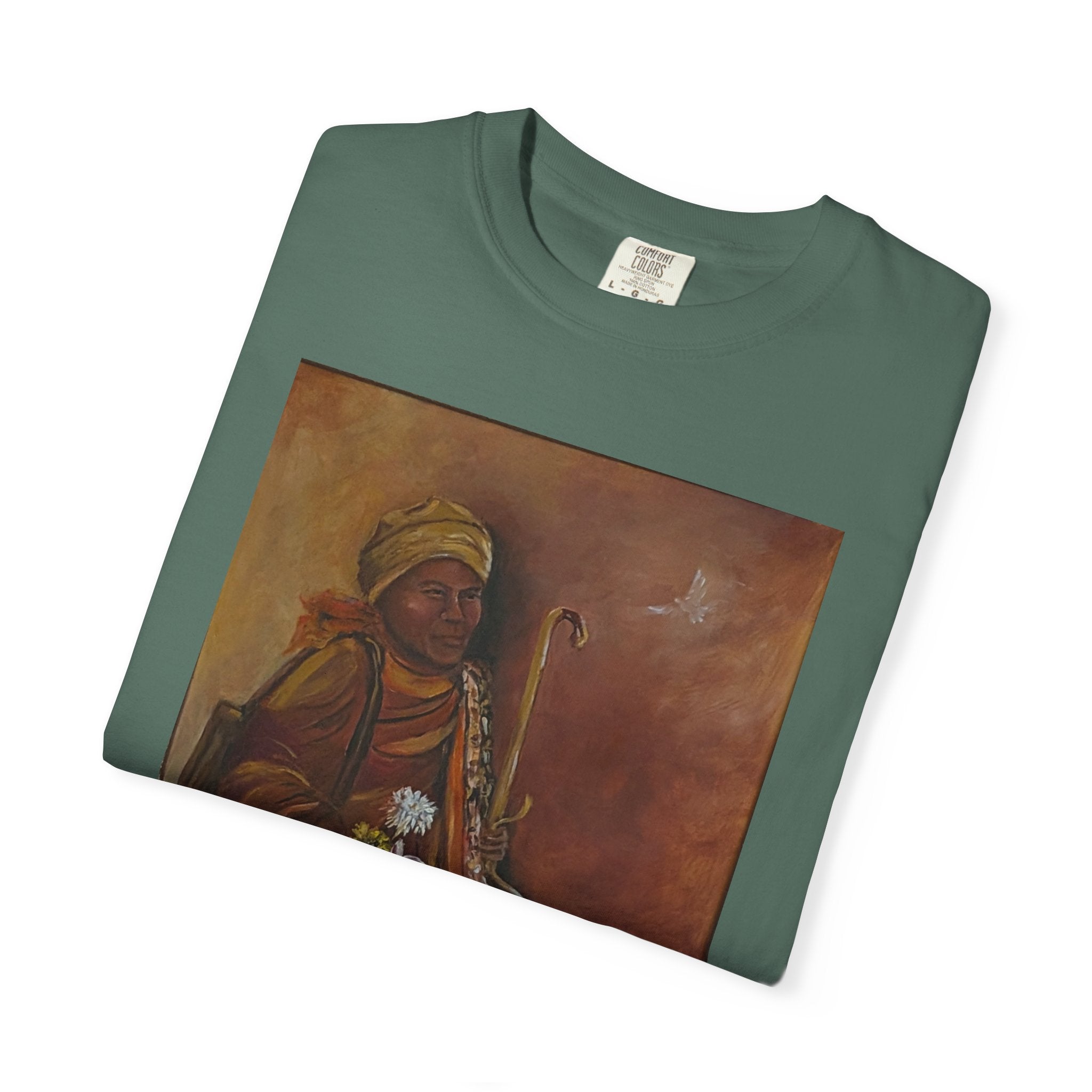 "Walk for Peace" front design,  Unisex, Garment-Dyed T-shirt