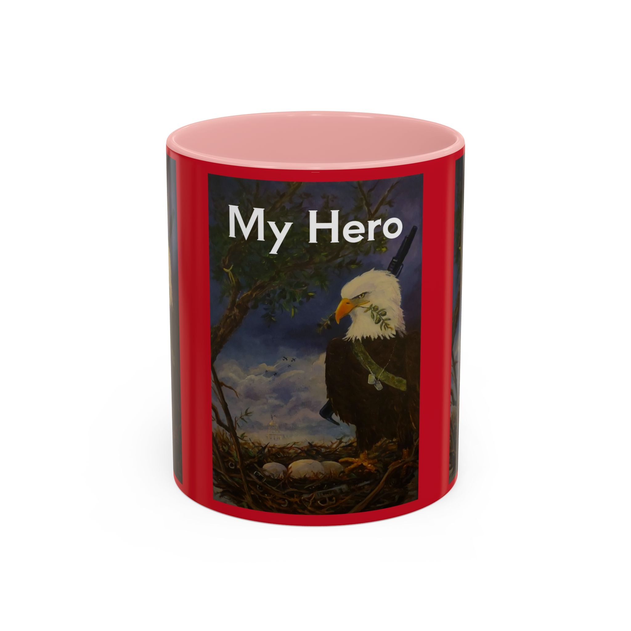 American Hero Patriotism Accent Coffee Mug (11, 15oz)