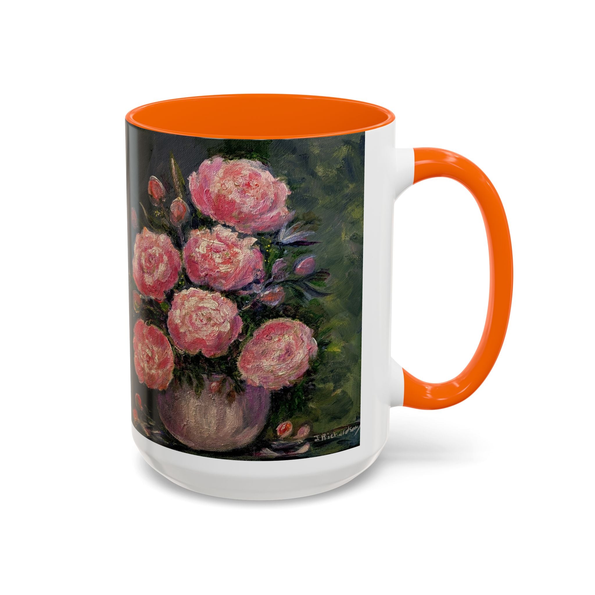 Pink Peony Bouquet Accent Coffee Mug — Chose  Interior 11/15oz