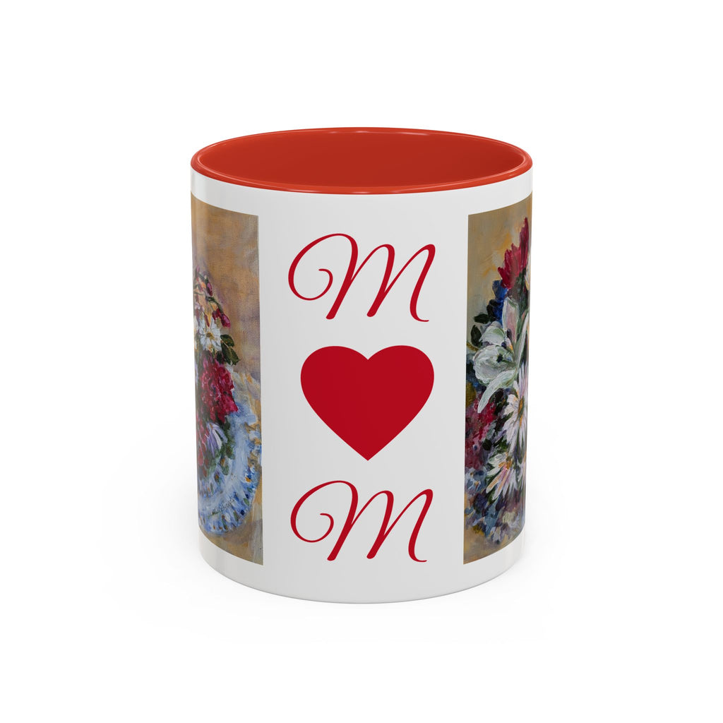 MOM Floral Bouquet Accent Coffee Mug — Chose  Interior 11/15oz