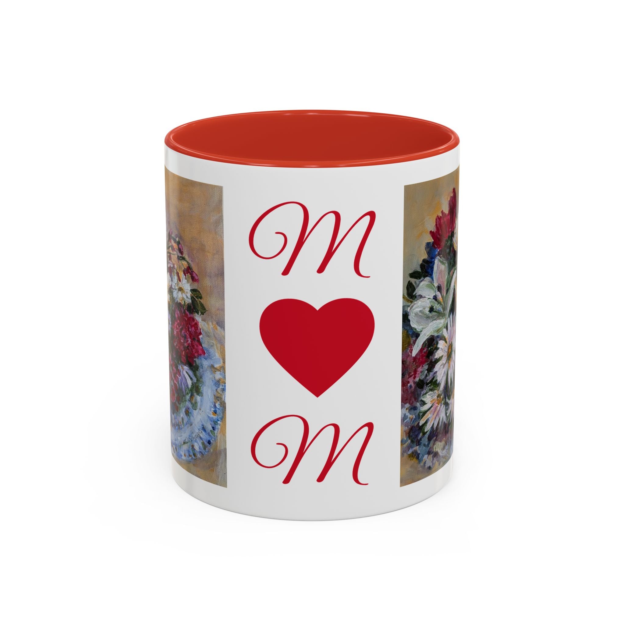 MOM Floral Bouquet Accent Coffee Mug — Chose  Interior 11/15oz