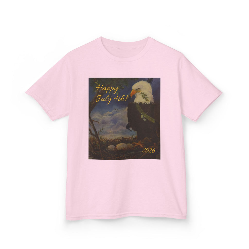 Eagle July 4th Kids T-shirt Heavy Cotton™XS/S/M/L/XL Tee