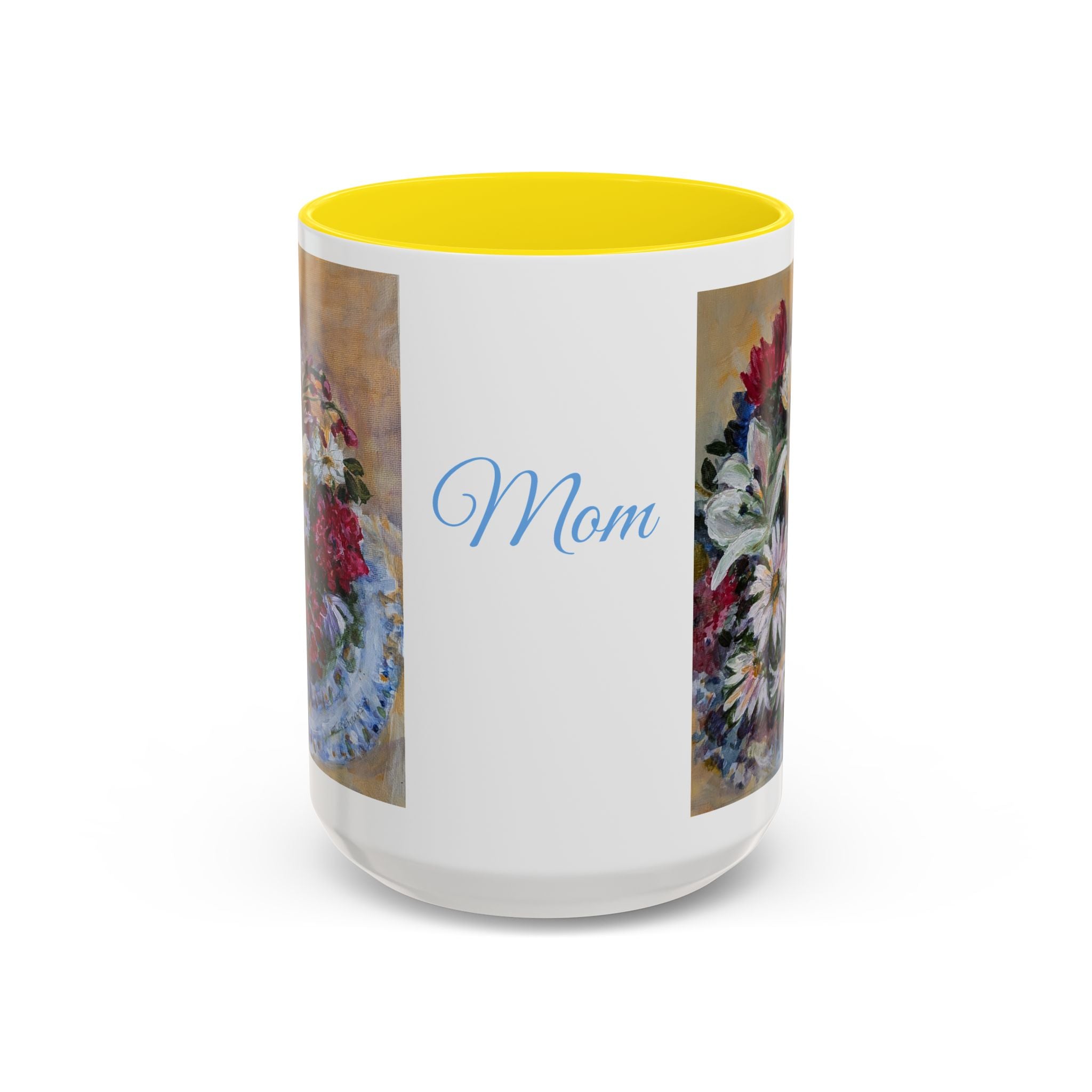 MOM Floral Bouquet Accent Coffee Mug — Chose  Interior 11/15oz
