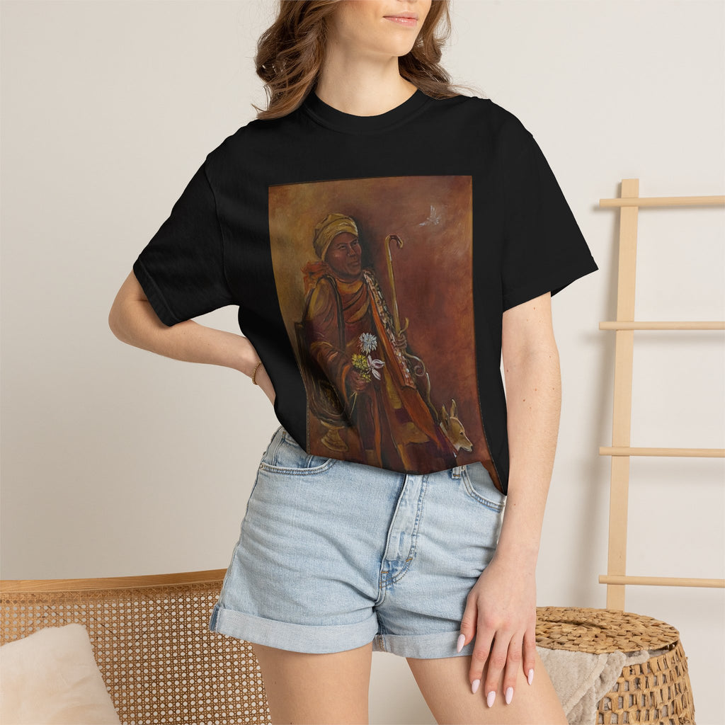 "Walk for Peace" front design,  Unisex, Garment-Dyed T-shirt