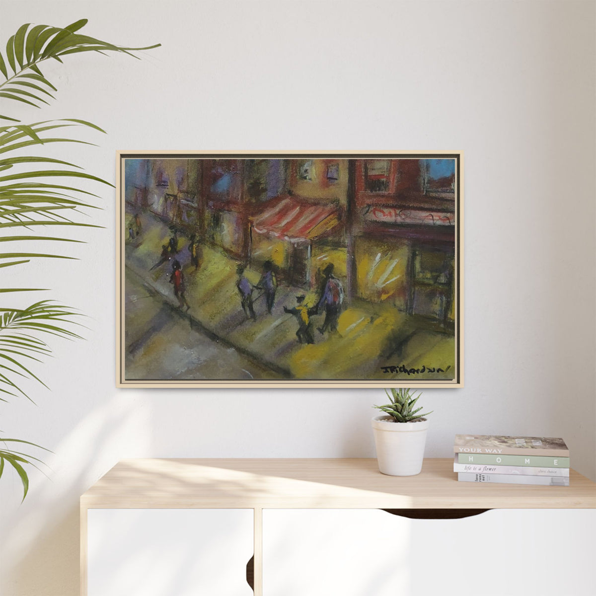 Copy of Framed Canvas Print - Colorful Bell Peppers Still Life