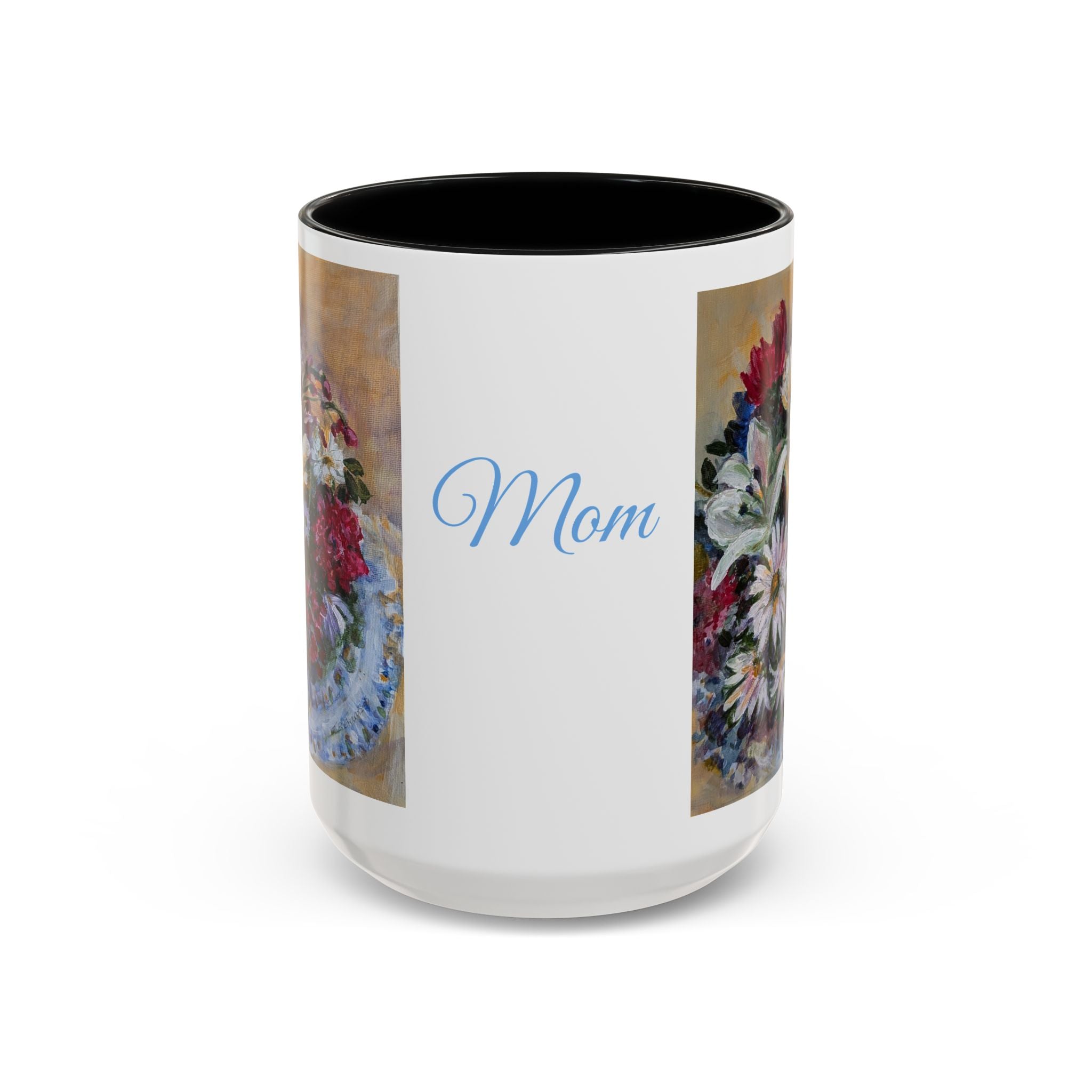 MOM Floral Bouquet Accent Coffee Mug — Chose  Interior 11/15oz