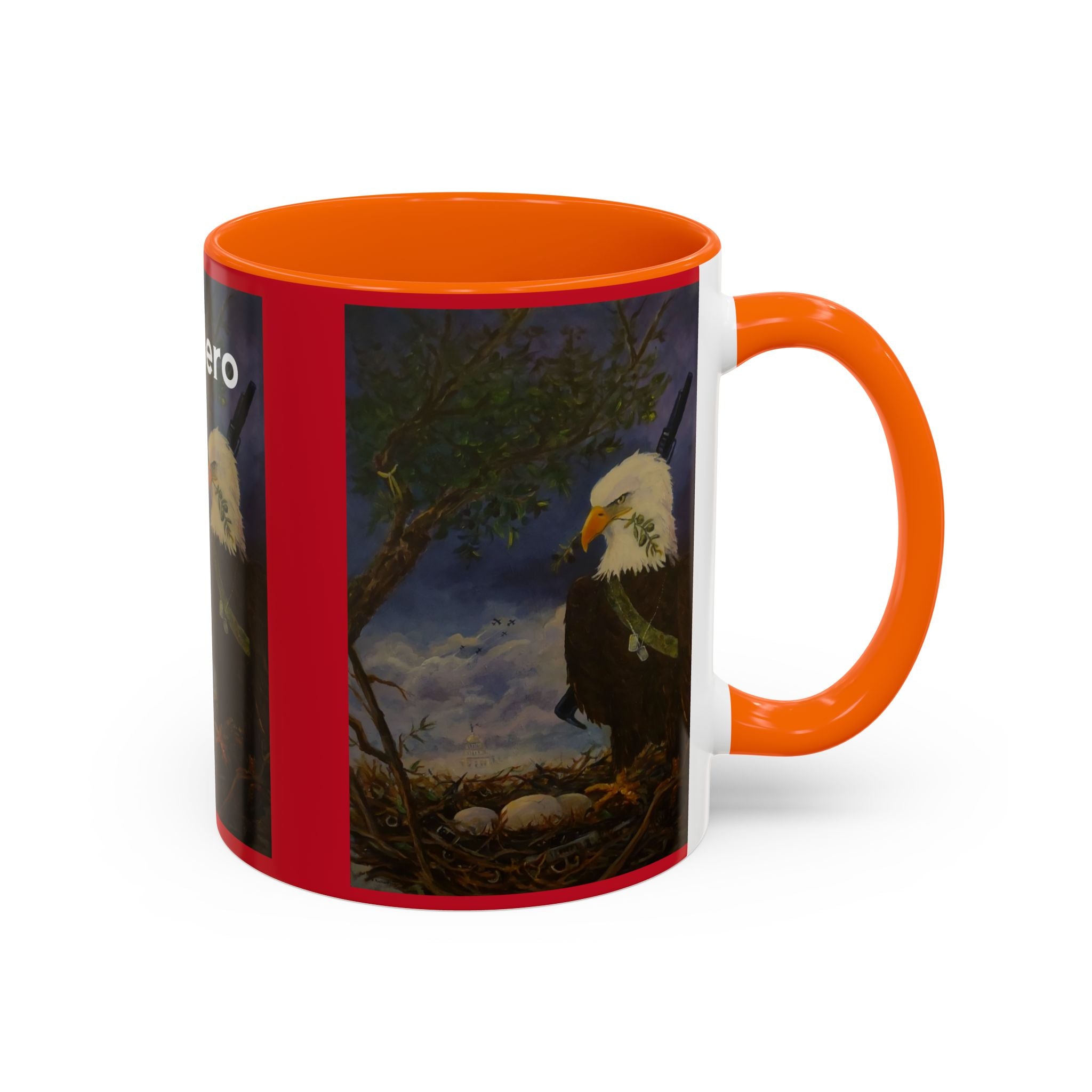 American Hero Patriotism Accent Coffee Mug (11, 15oz)