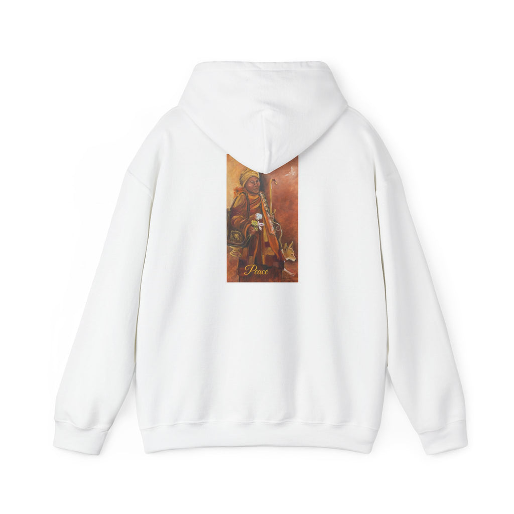 Hoodie — Spiritual Monk Art/ Print Back Graphic