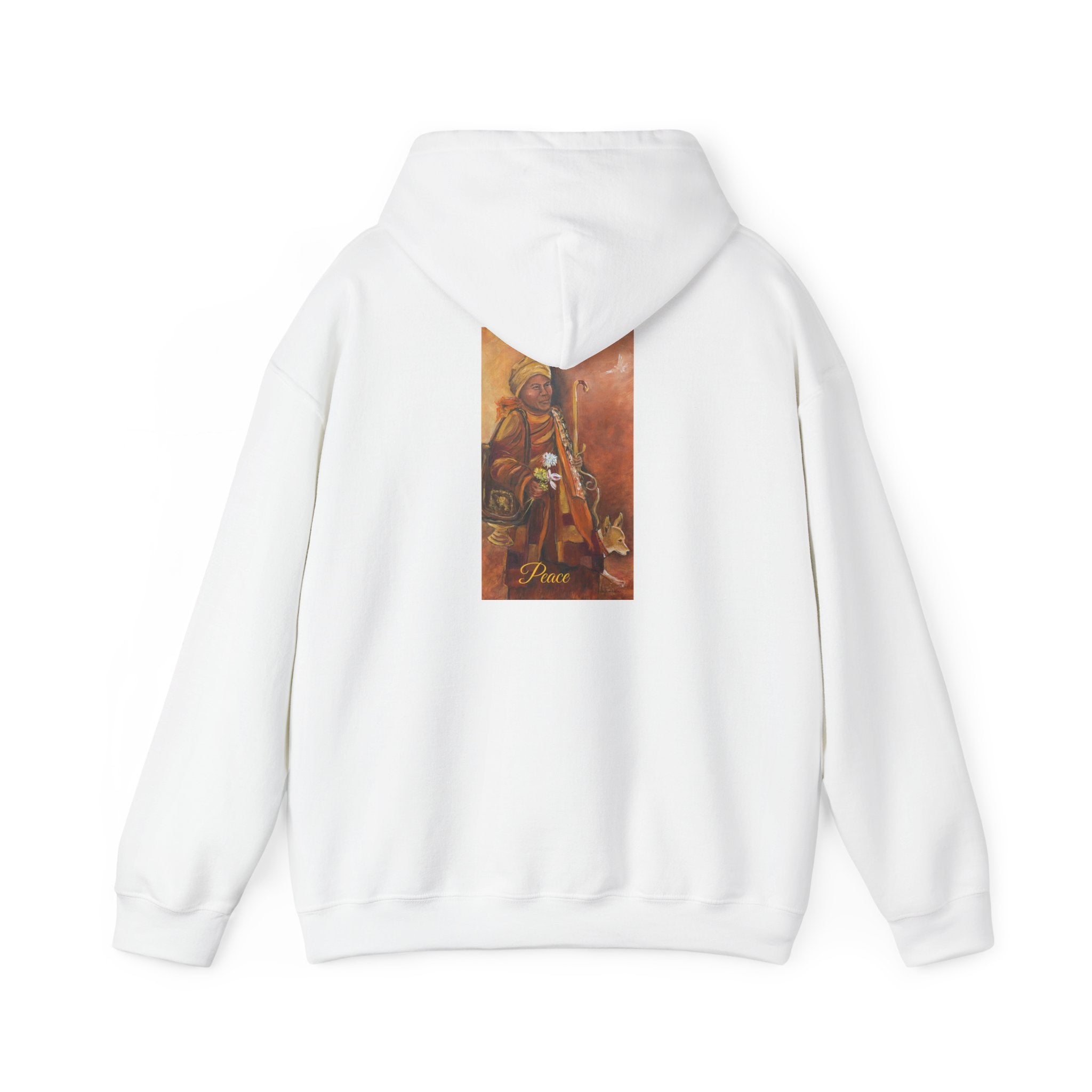 Hoodie — Spiritual Monk Art/ Print Back Graphic