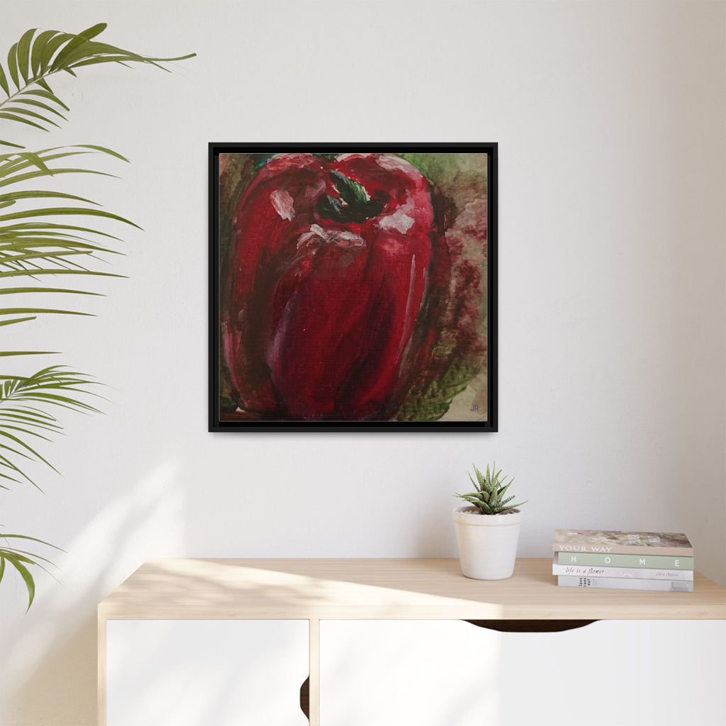 Red Bell Pepper Painting Matte Canvas