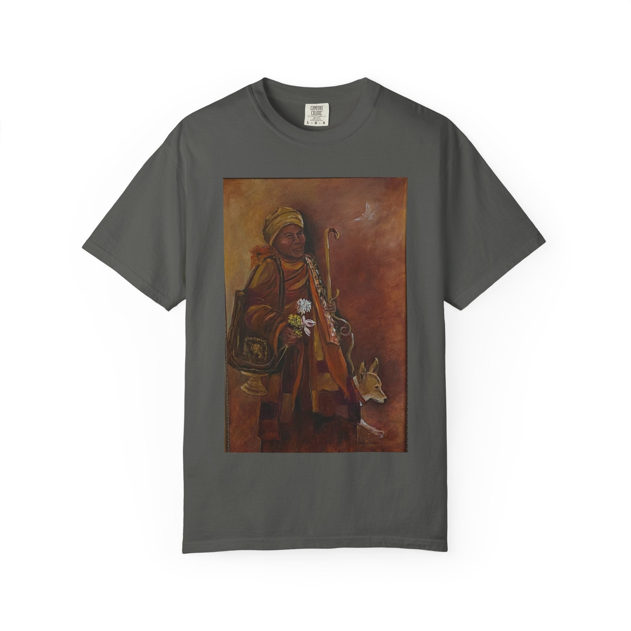 "Walk for Peace" front design,  Unisex, Garment-Dyed T-shirt