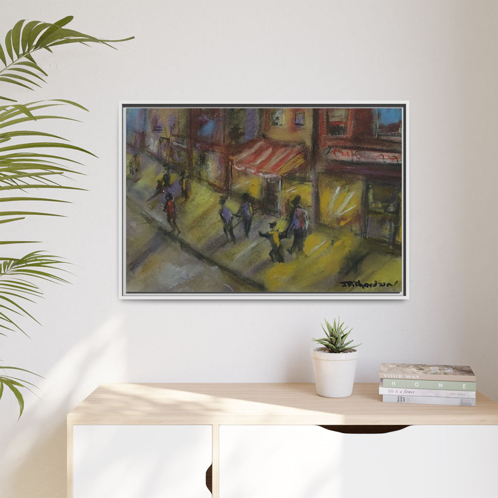 Copy of Framed Canvas Print - Colorful Bell Peppers Still Life