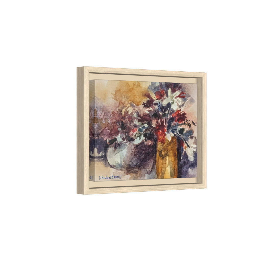Floral still life Framed Matte Canvas Wall Art