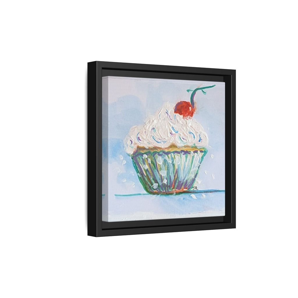 Cupcake Canvas Art Print — Framed Matte Wall Decor