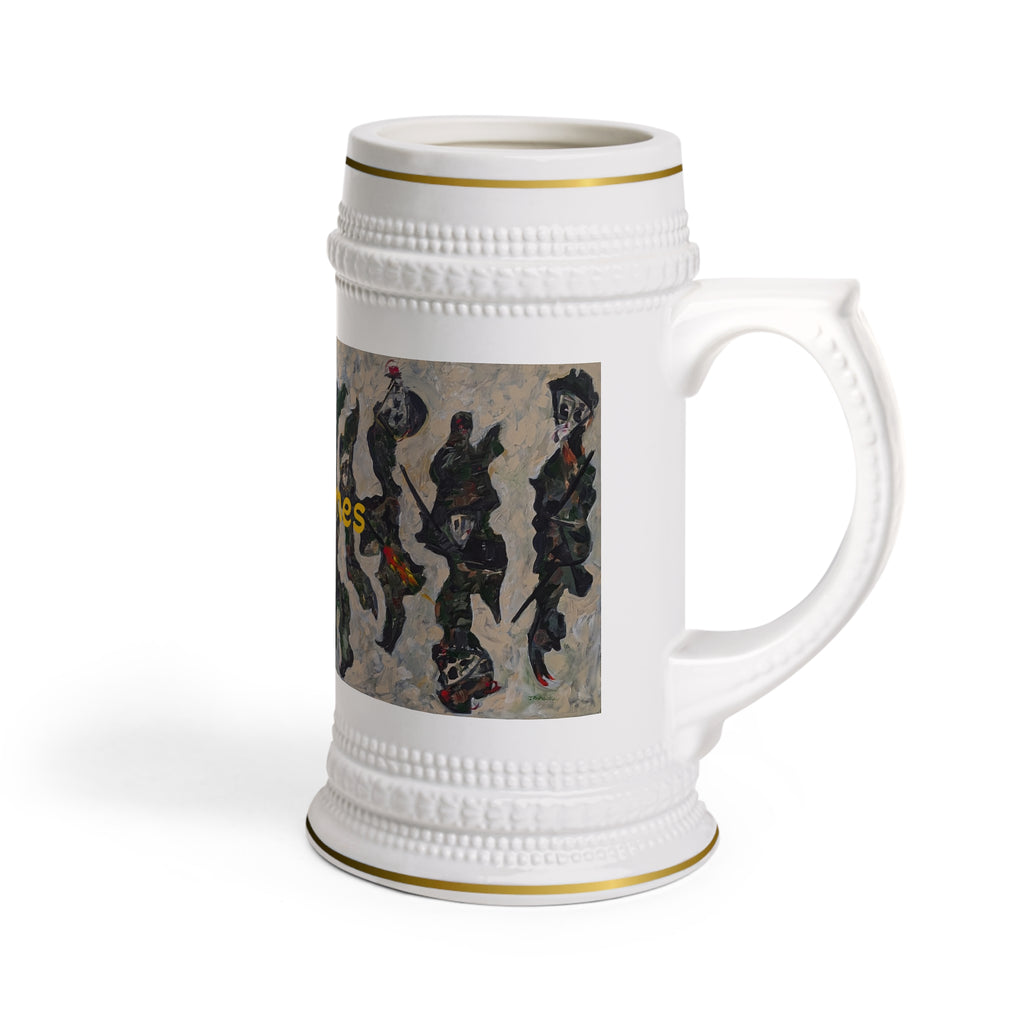 War Games, printed Beer Stein, back design, Frt. Logo