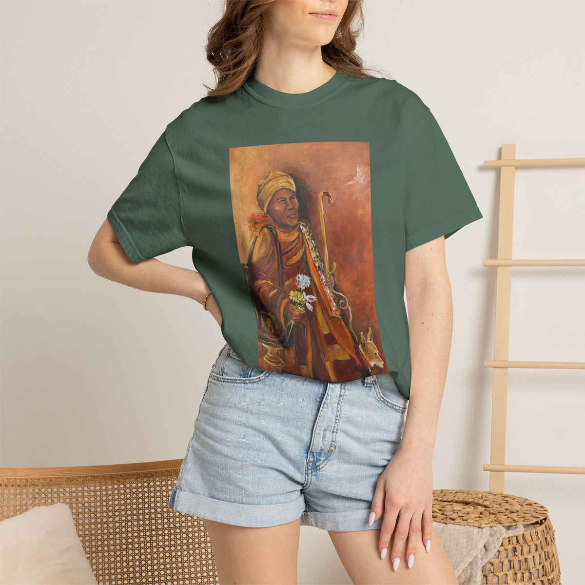 Walk for Peace T-Shirt — Monk Art Graphic Tee