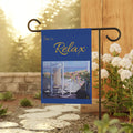 Relax Garden Flag — "Relax" Decorative House & Yard Banner