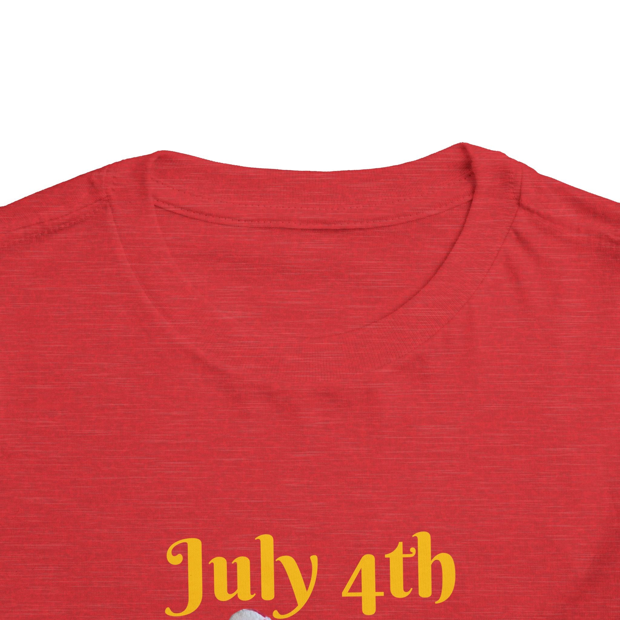 Beanie Bear July 4th Toddler Tee —2T - 5T Patriotic Bald Eagle "USA 2026" Graphic