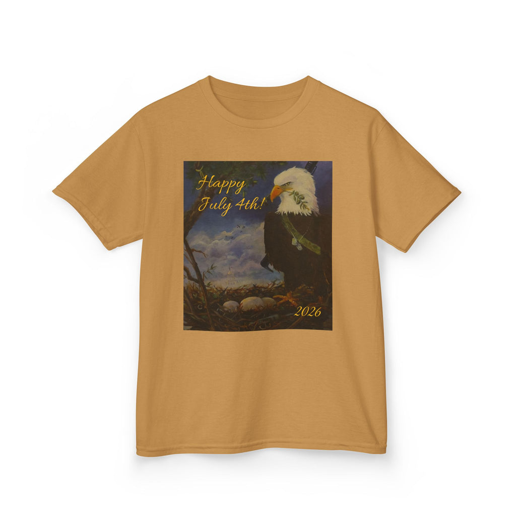 Eagle July 4th Kids T-shirt Heavy Cotton™XS/S/M/L/XL Tee