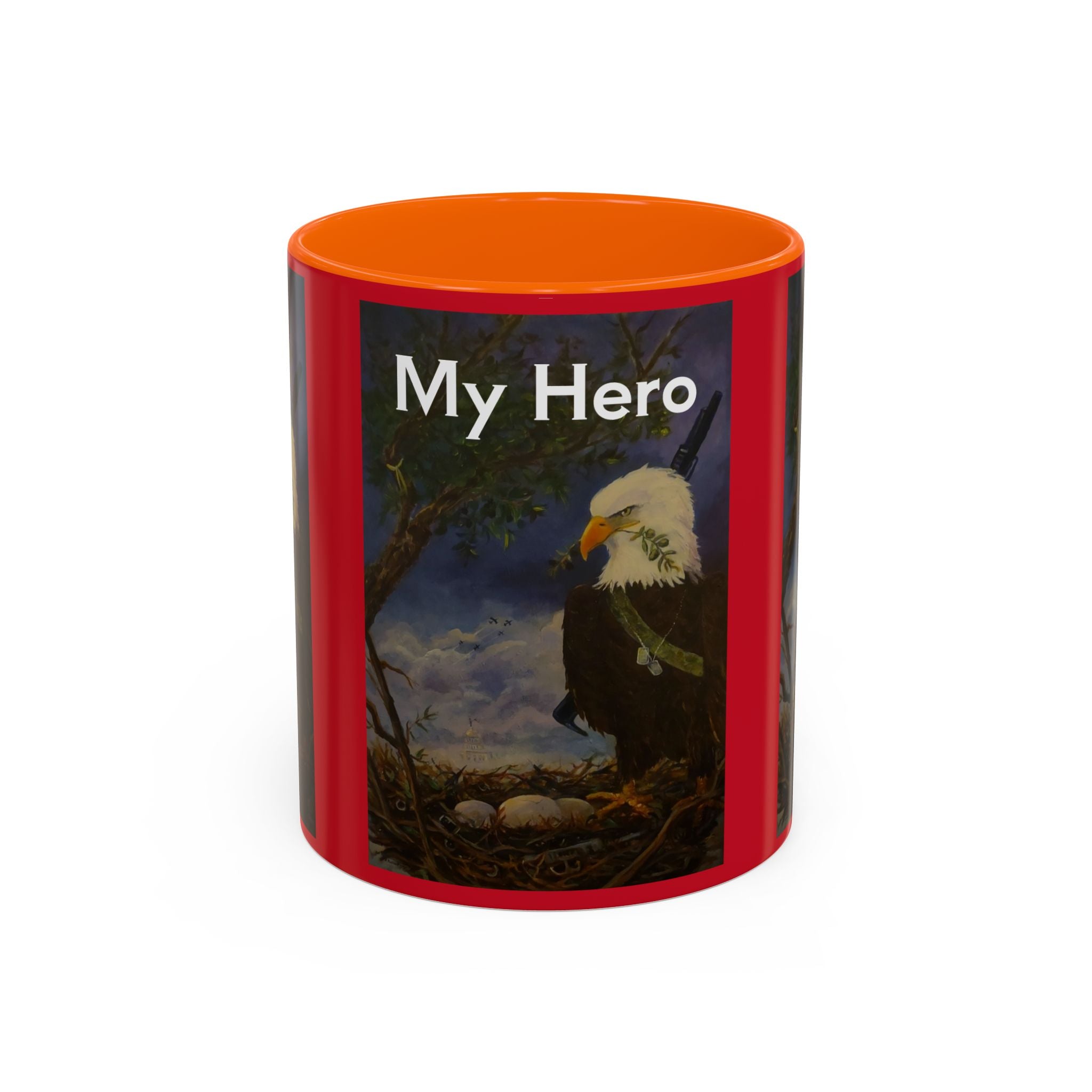 American Hero Patriotism Accent Coffee Mug (11, 15oz)