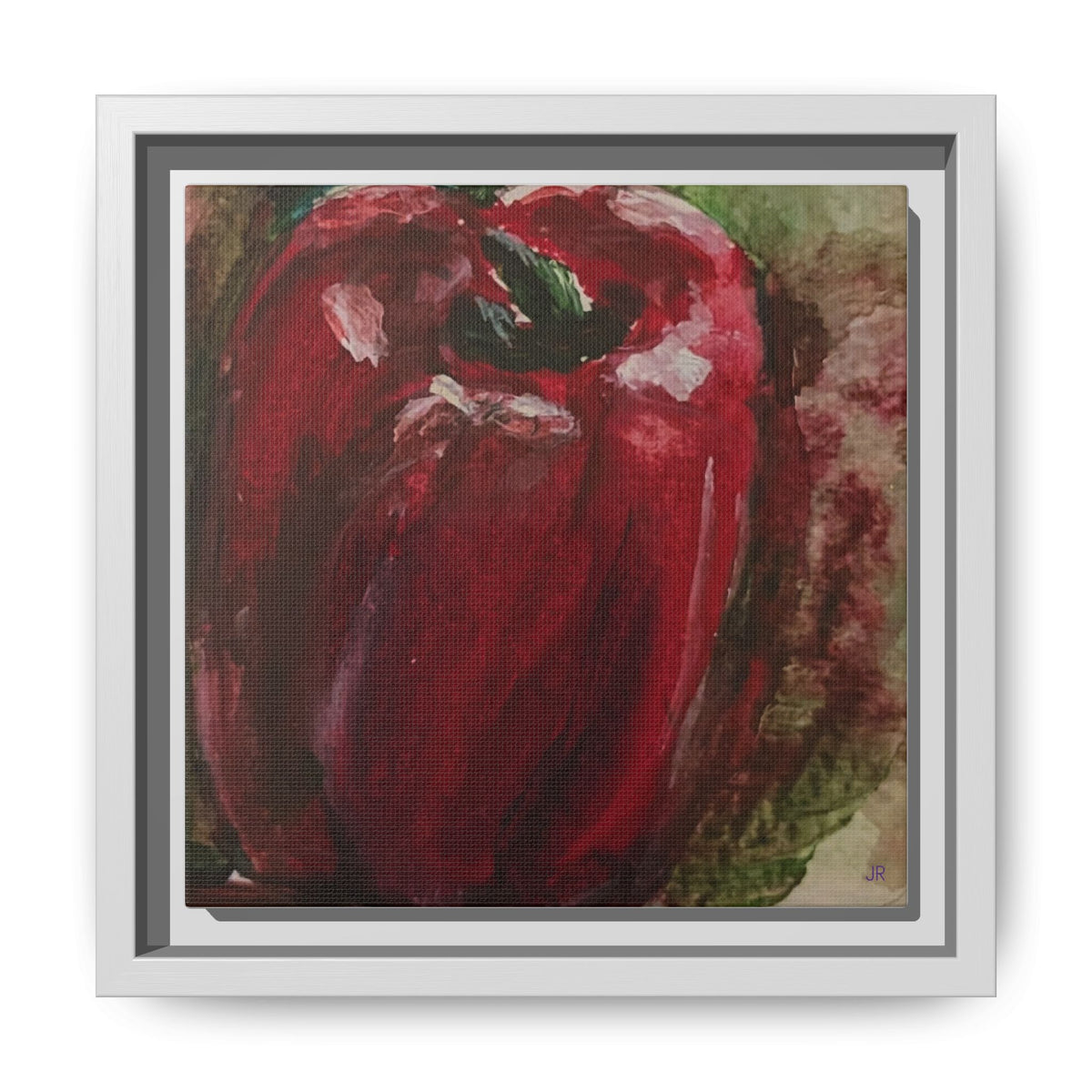 Red Bell Pepper Painting Matte Canvas