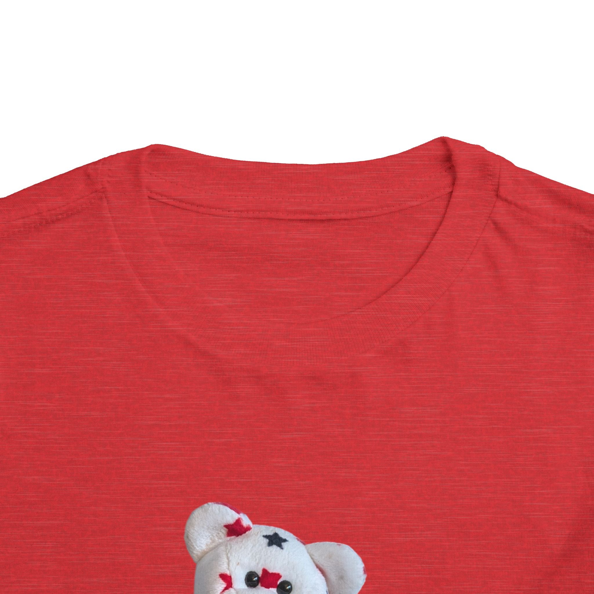 Beanie Bear Patriotic Toddler Tee —2T - 5T Patriotic Bald Eagle "USA 2026" Graphic