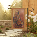 Peaceful Monk Garden Flag – Spiritual Art House Banner