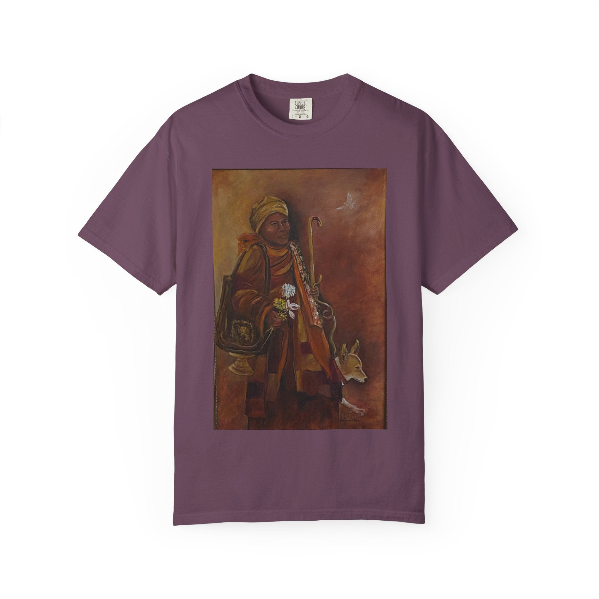 "Walk for Peace" front design,  Unisex, Garment-Dyed T-shirt