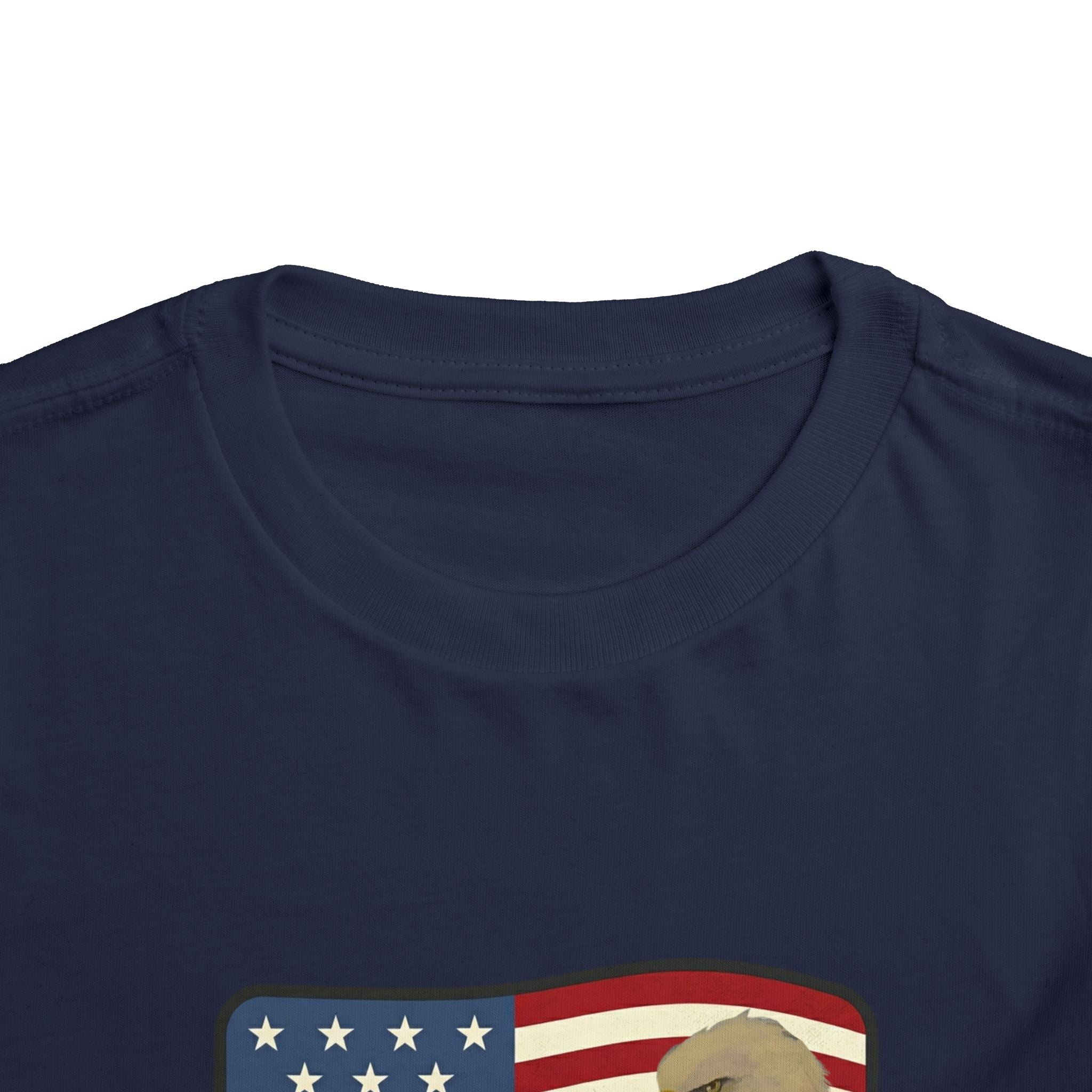 July 4th Toddler Tee —2T - 5T Patriotic Bald Eagle "USA 2026" Graphic