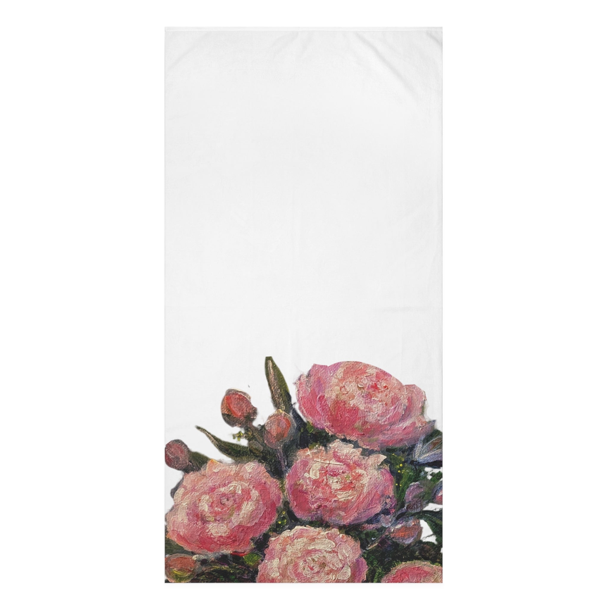 Pink Peony Bouquet CottenTowel | Floral Mink-Cotton Towel