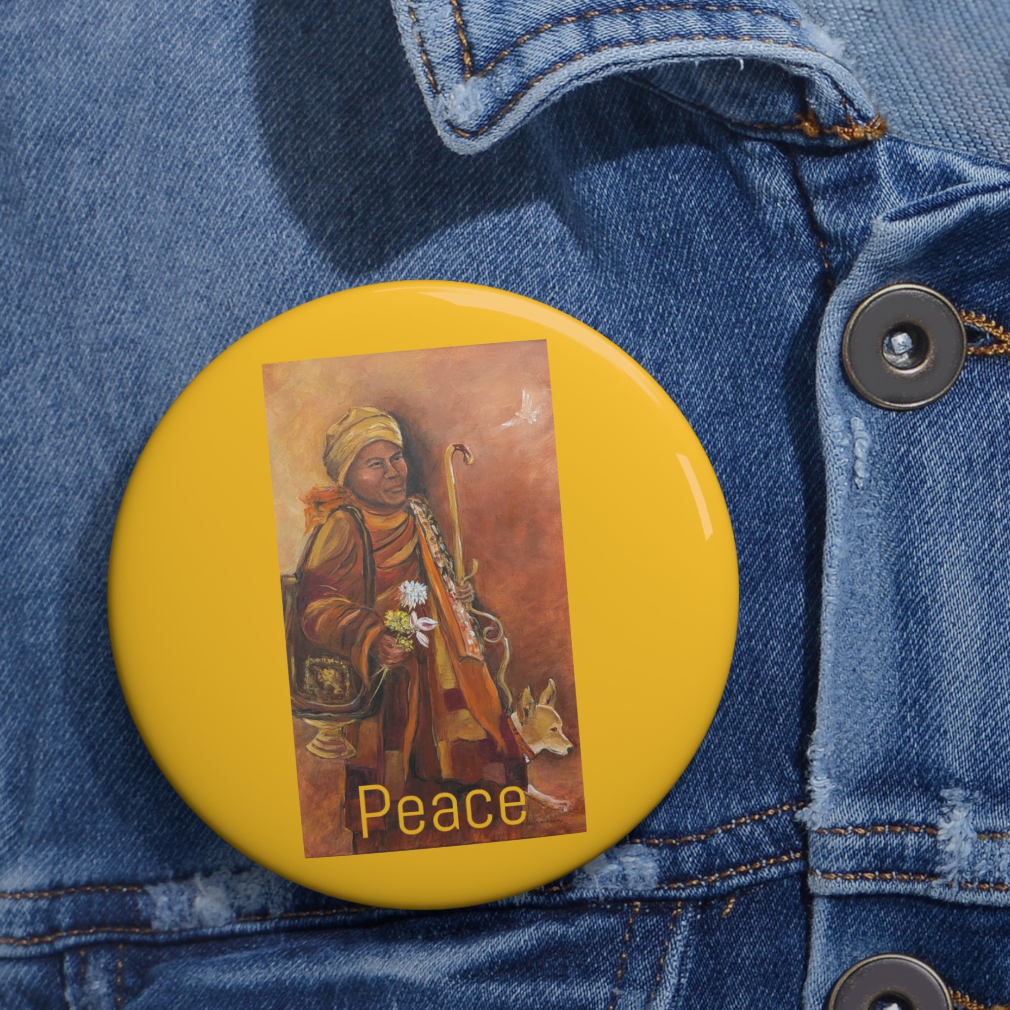 Walk for Peace Pin Button — Badge