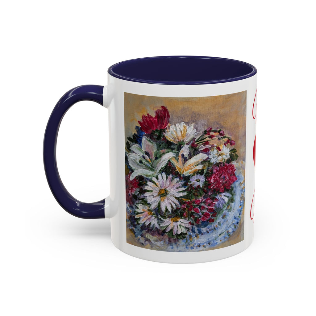MOM Floral Bouquet Accent Coffee Mug — Chose  Interior 11/15oz