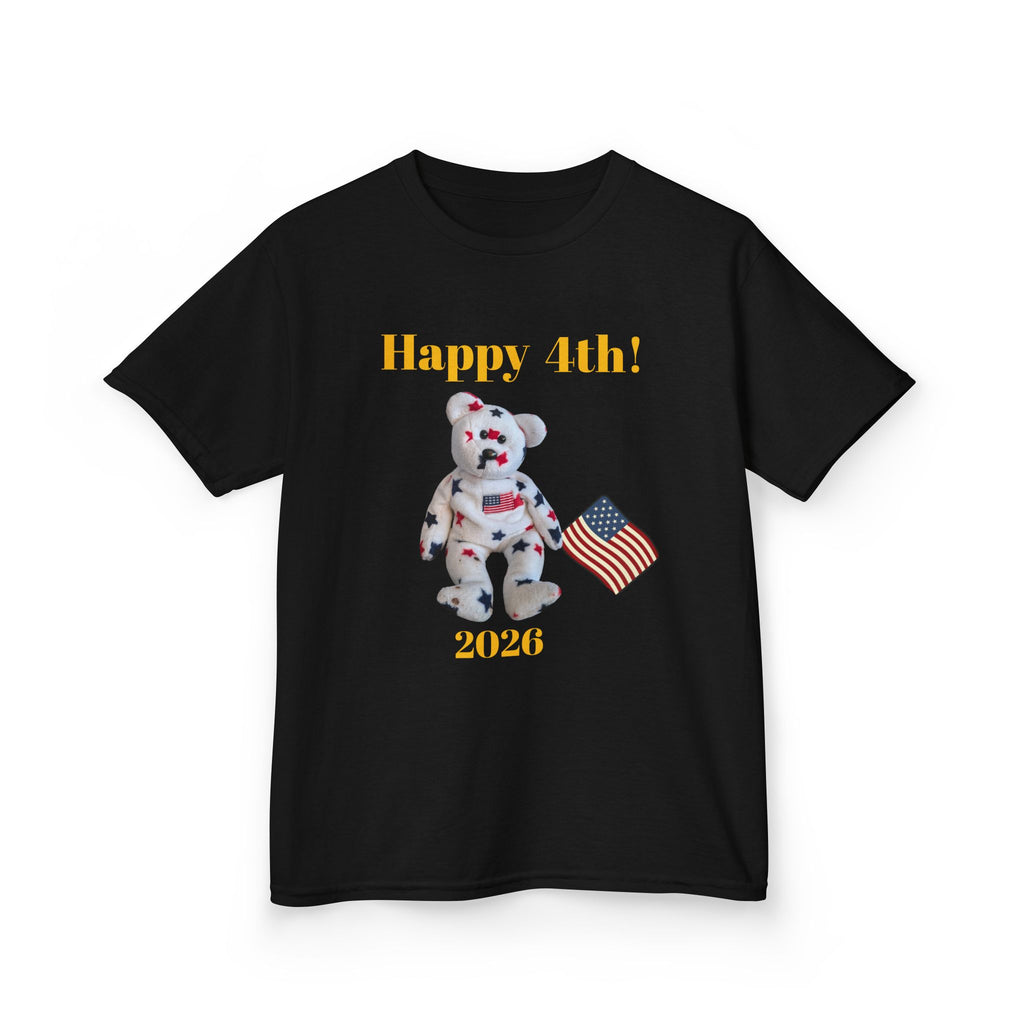 Beanie Bear July 4th Kids Heavy Cotton™XS/S/M/L/XL Tee