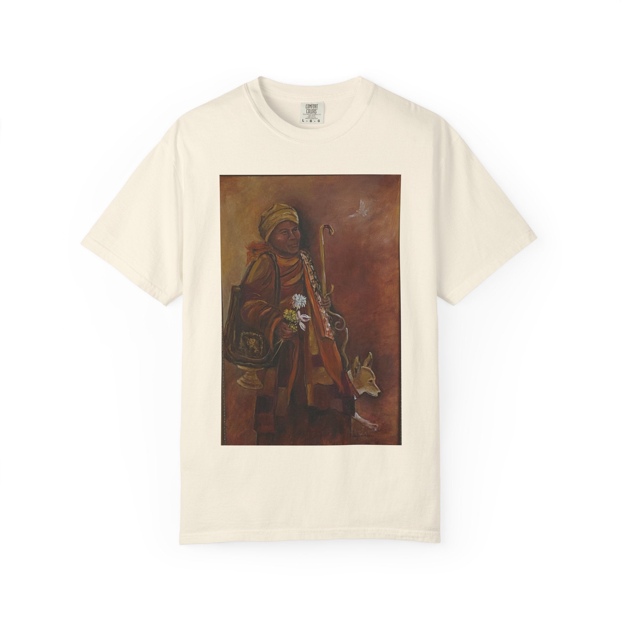 "Walk for Peace" front design,  Unisex, Garment-Dyed T-shirt