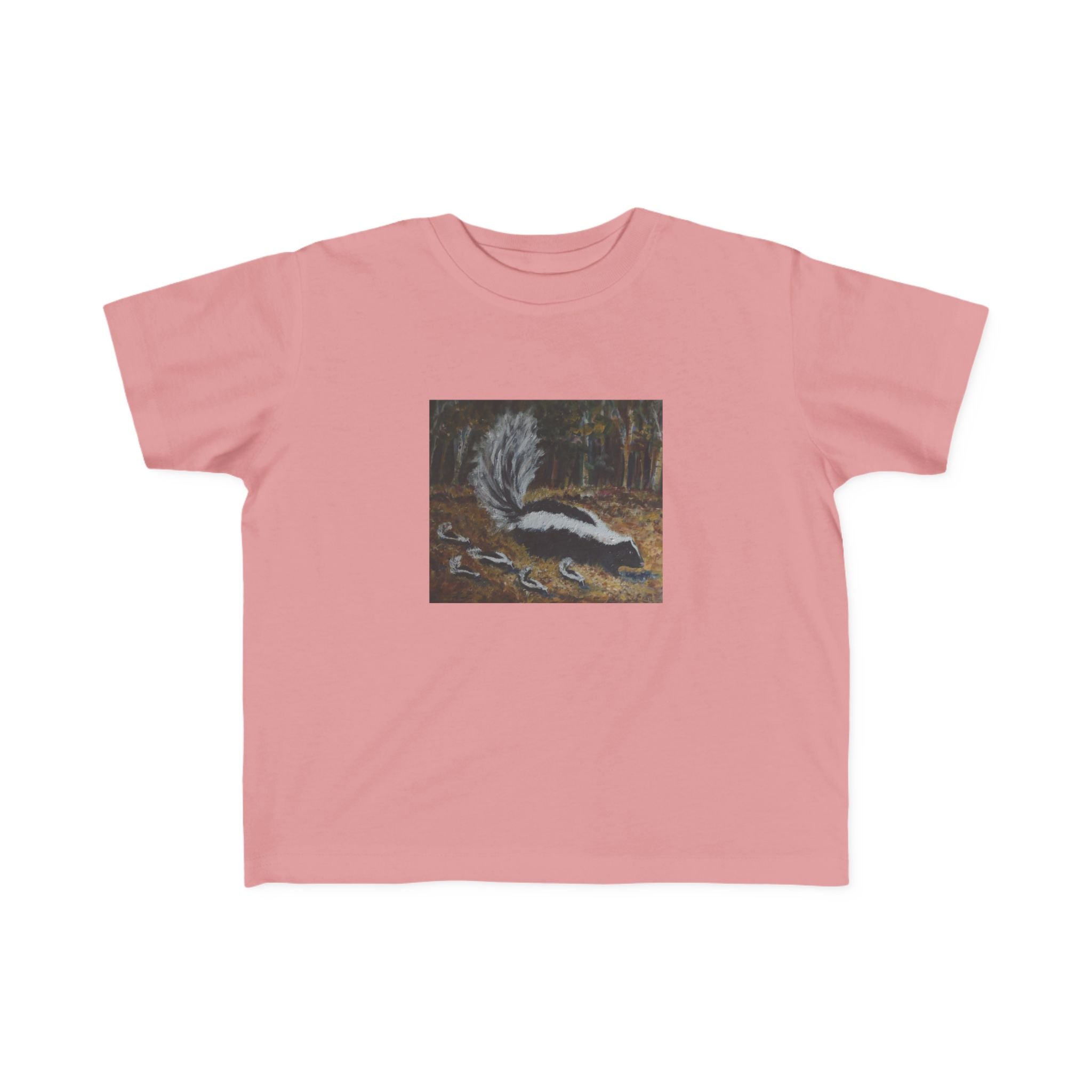 Toddler Skunk Art T‑Shirt — Cute Woodland Animal Tee for Kids