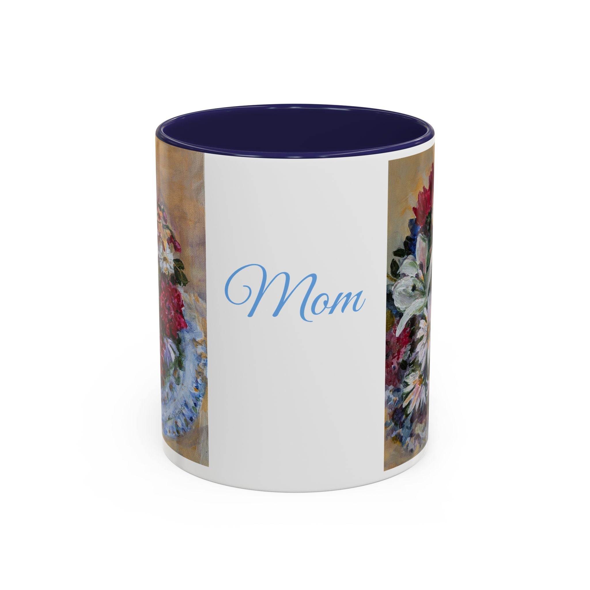 MOM Floral Bouquet Accent Coffee Mug — Chose  Interior 11/15oz