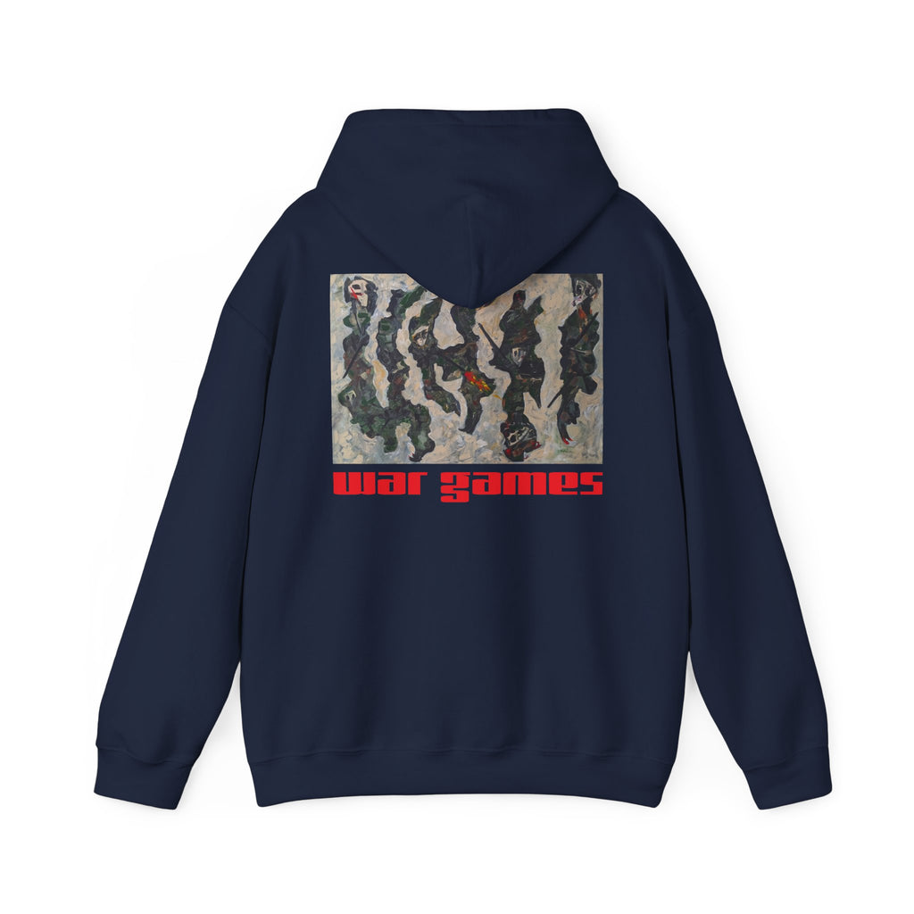 War Games Hoodie — Vintage Camouflage Graphic Pullover