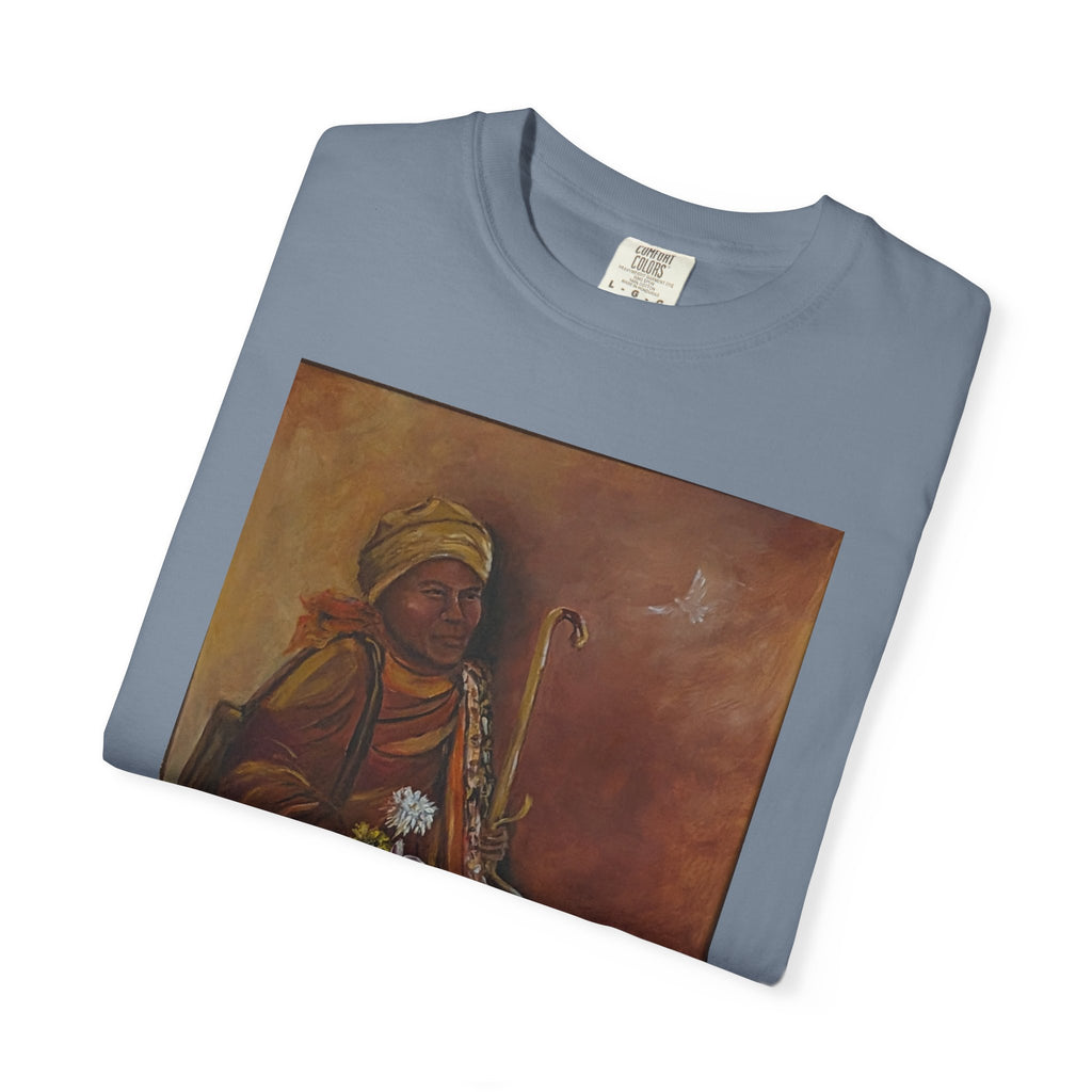 "Walk for Peace" front design,  Unisex, Garment-Dyed T-shirt