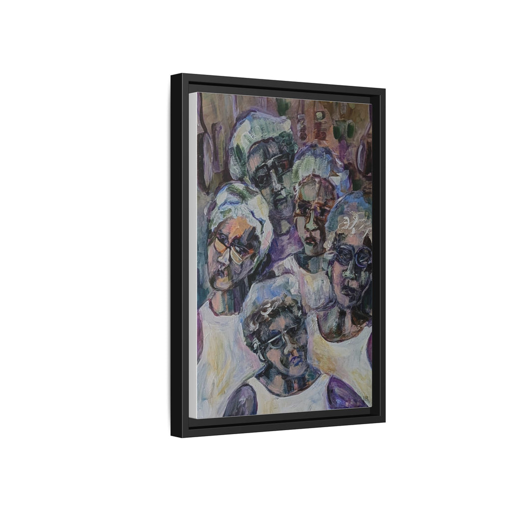 Copy of Framed Matte Canvas Print — Tropical Market Woman Watercolor Art