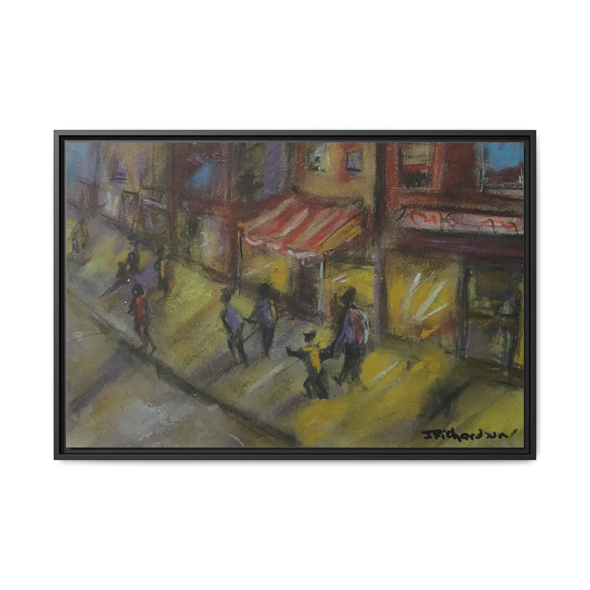 Copy of Framed Canvas Print - Colorful Bell Peppers Still Life