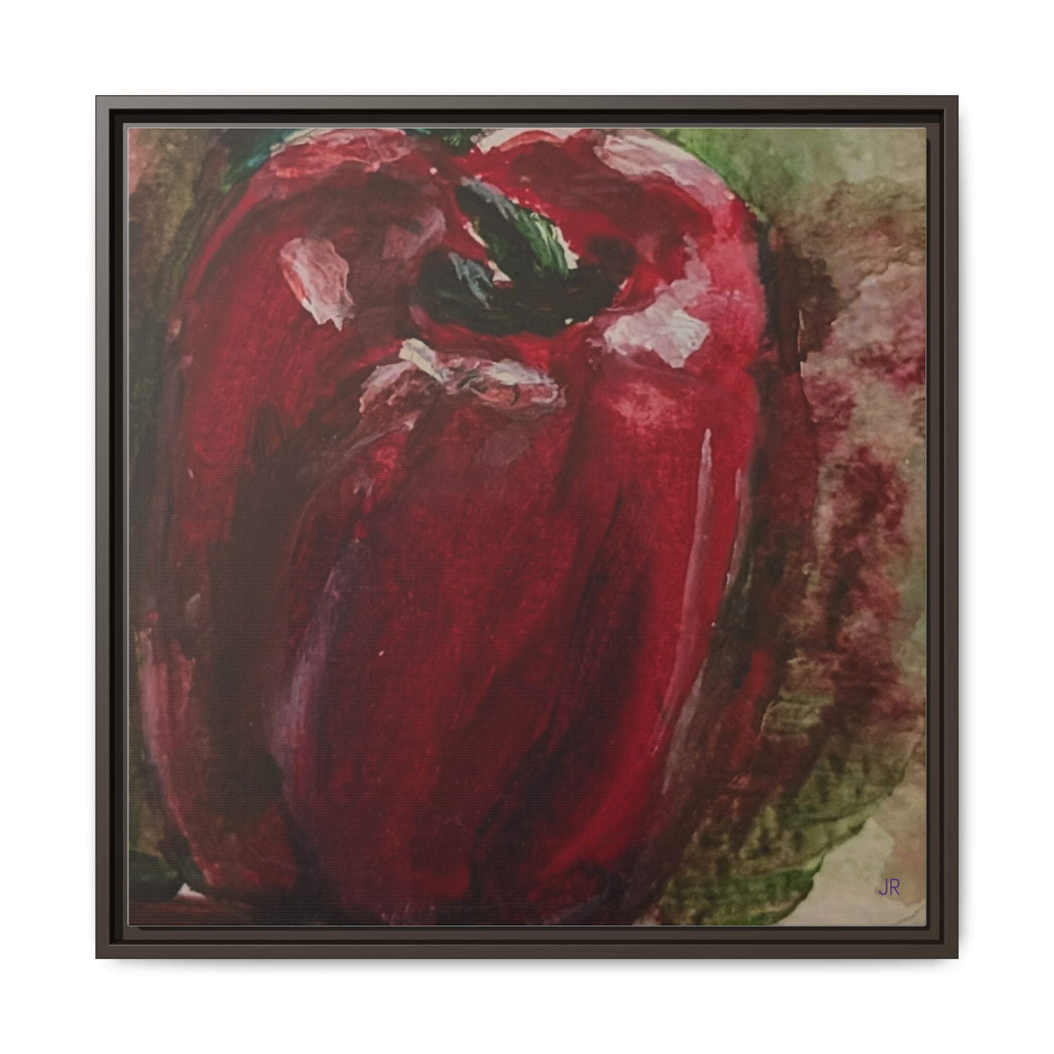 Red Bell Pepper Painting Matte Canvas