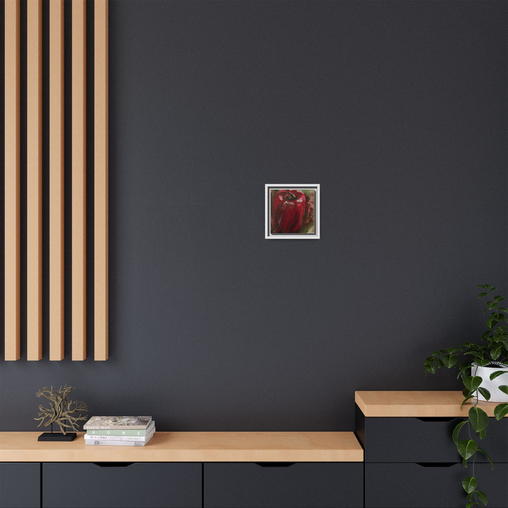 Red Bell Pepper Painting Matte Canvas