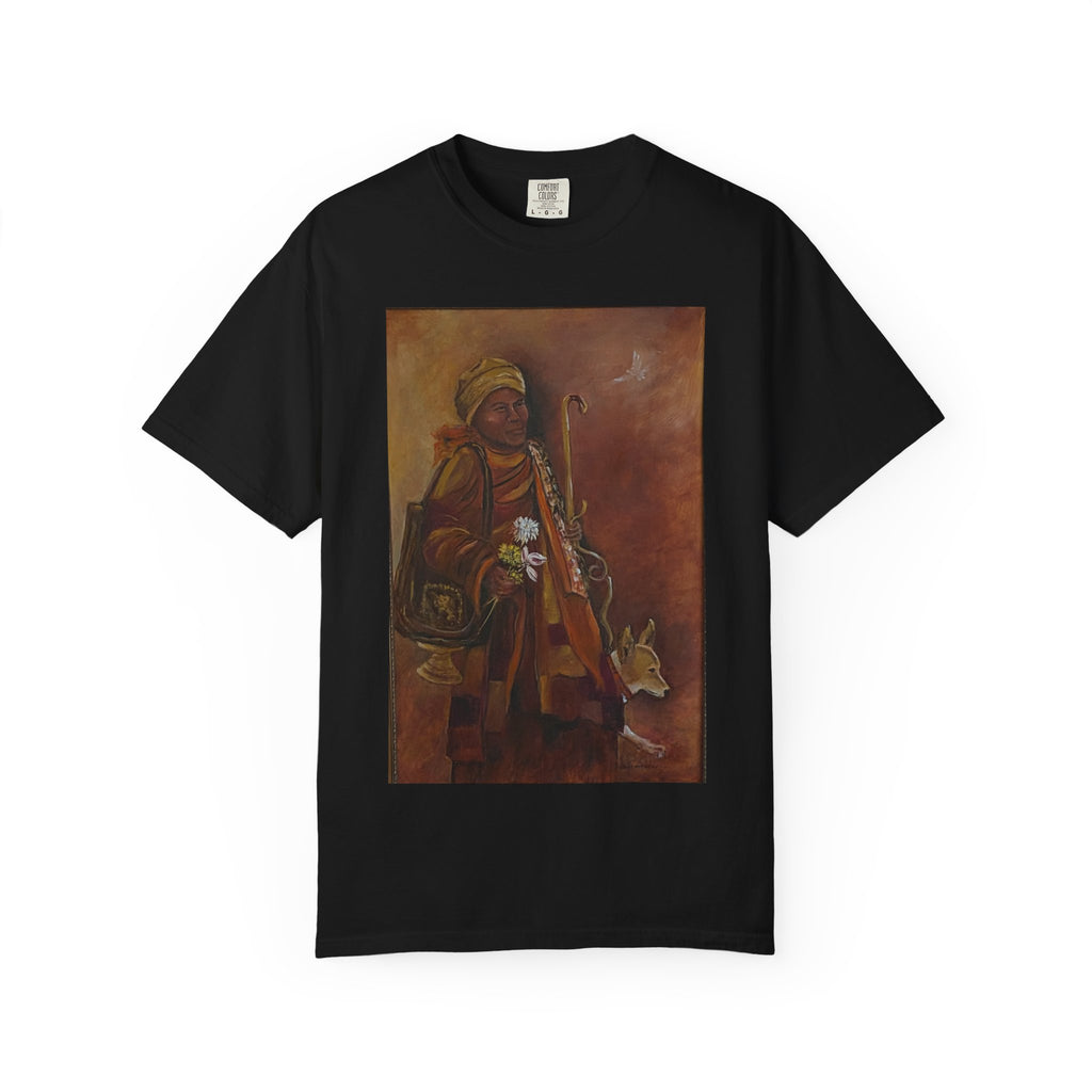 "Walk for Peace" front design,  Unisex, Garment-Dyed T-shirt