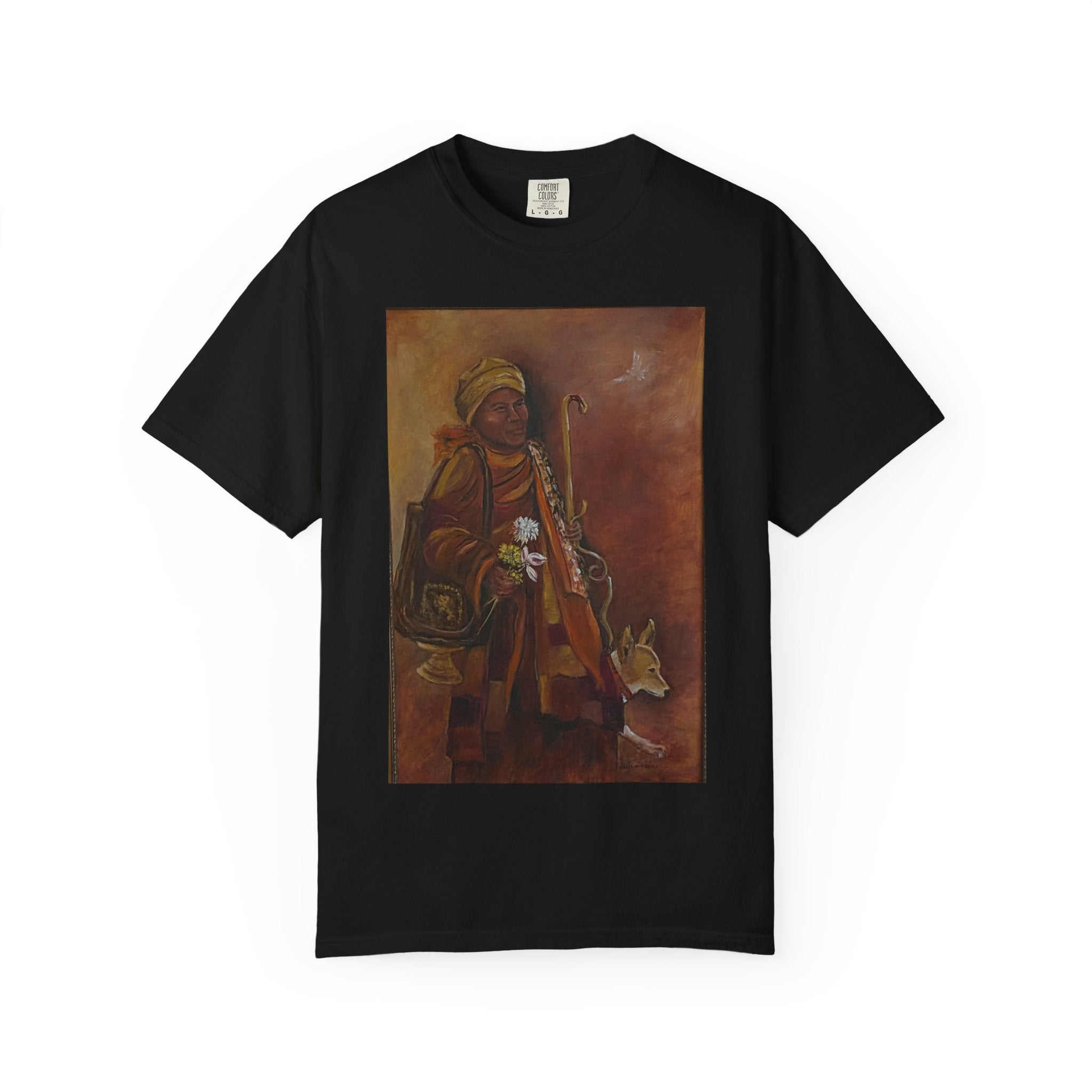 "Walk for Peace" front design,  Unisex, Garment-Dyed T-shirt