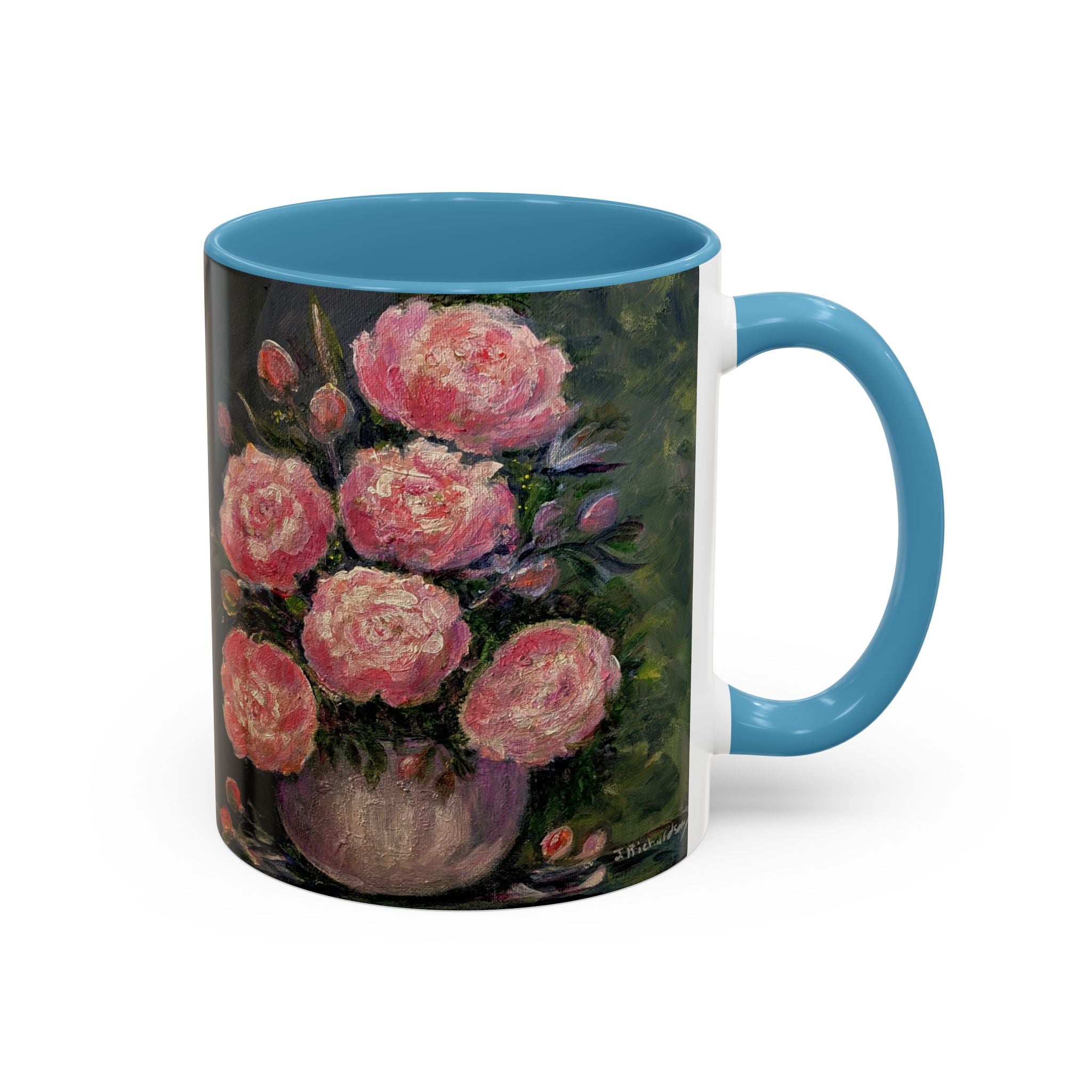 Pink Peony Bouquet Accent Coffee Mug — Chose  Interior 11/15oz