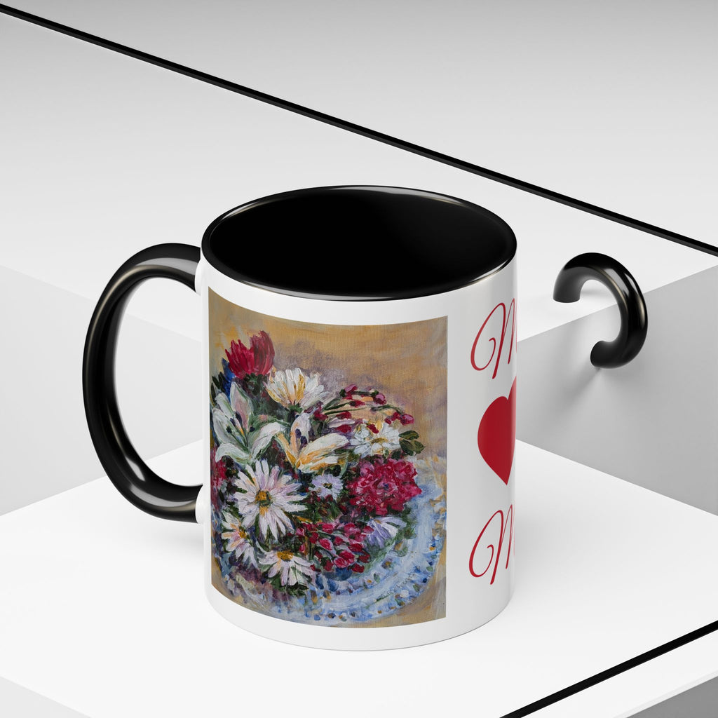 MOM Floral Bouquet Accent Coffee Mug — Chose  Interior 11/15oz