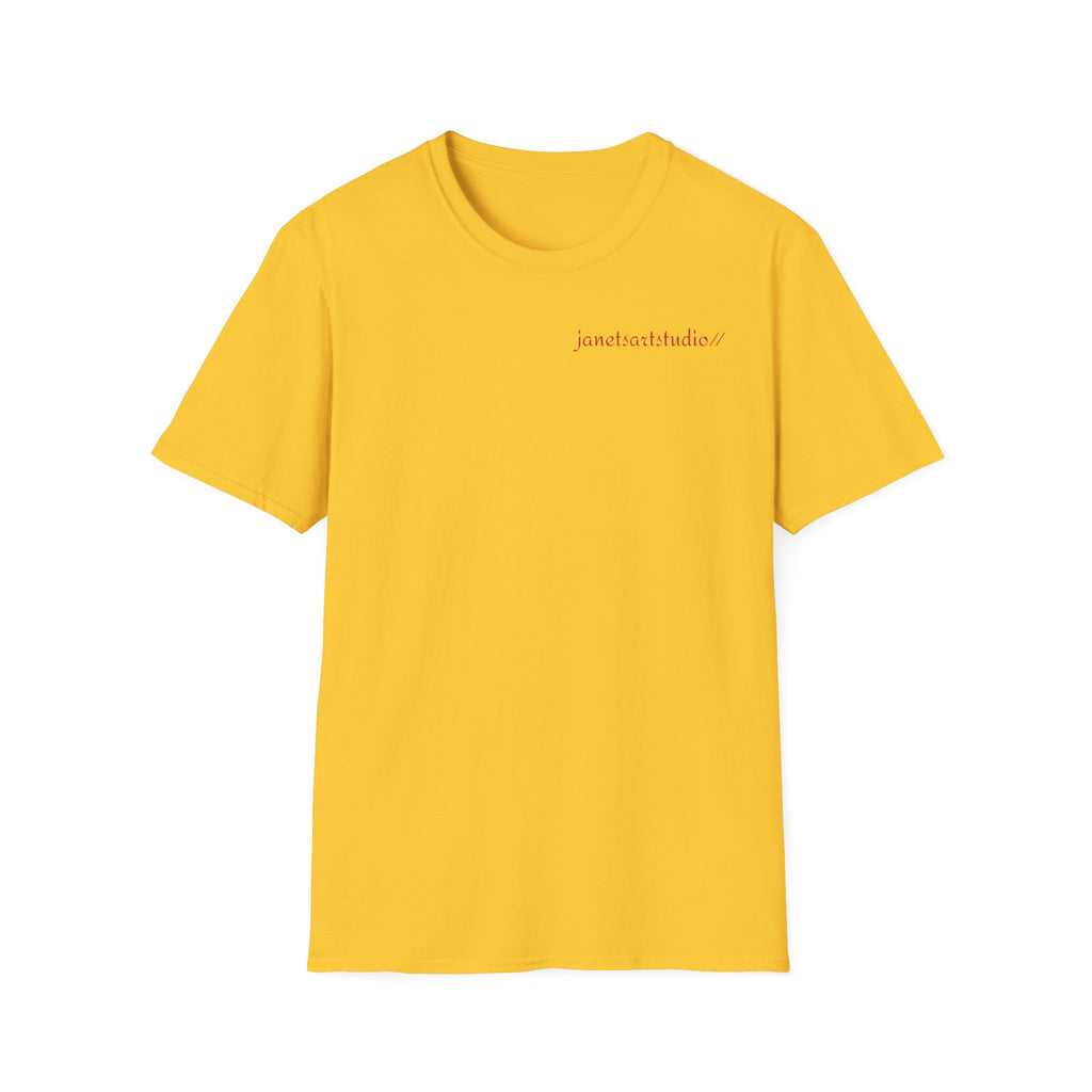 Cheers cocktail Unisex T Shirt, back design, "Cheers' script front