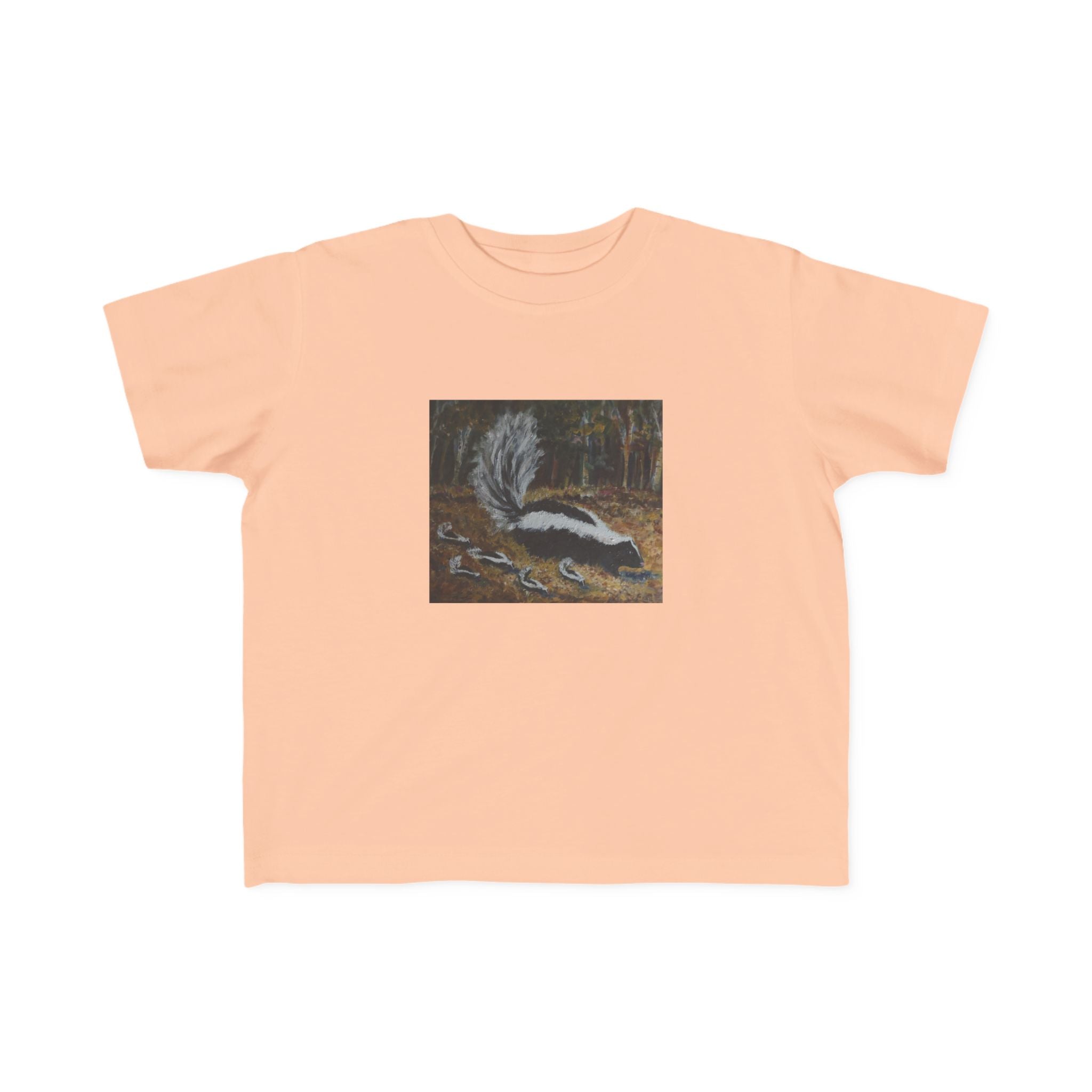 Toddler Skunk Art T‑Shirt — Cute Woodland Animal Tee for Kids